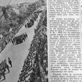 E infine c'� il solenne corteo funebre che, partito da piazza Roma (oggi piazza Aldo Moro), percorse il lungomare Vittorio Veneto accerchiato dal popolo barese